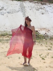 gallery_granny_and_mature_Red Shawl ad White Sand_older_127739133