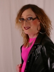 gallery_granny_and_mature_Shiny PVC Leggings and Jacket. Liquid Gloss Wet Look_older_127740566